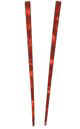 France Luxe - Pearl Brights Hair Sticks - Red (Set of 2)