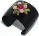 Gerard Yosca - Black Cuff w/Cherry, Rose & Peridot Hued Stones