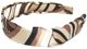 L.Erickson USA - 1 1/2" Scarf Headband - 100% Silk Charmeuse - Mocha Swirl