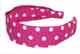 L.Erickson USA - 1 1/2" Headband - Cotton Dot - Pink