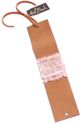 Michele Busch - Leather Cuff Bracelet - Rose Quartz & Butterscotch