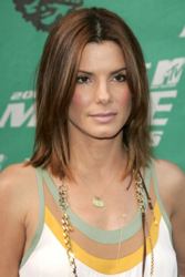 Sandra Bullock With Sassy Shiny Bob Hairstyle